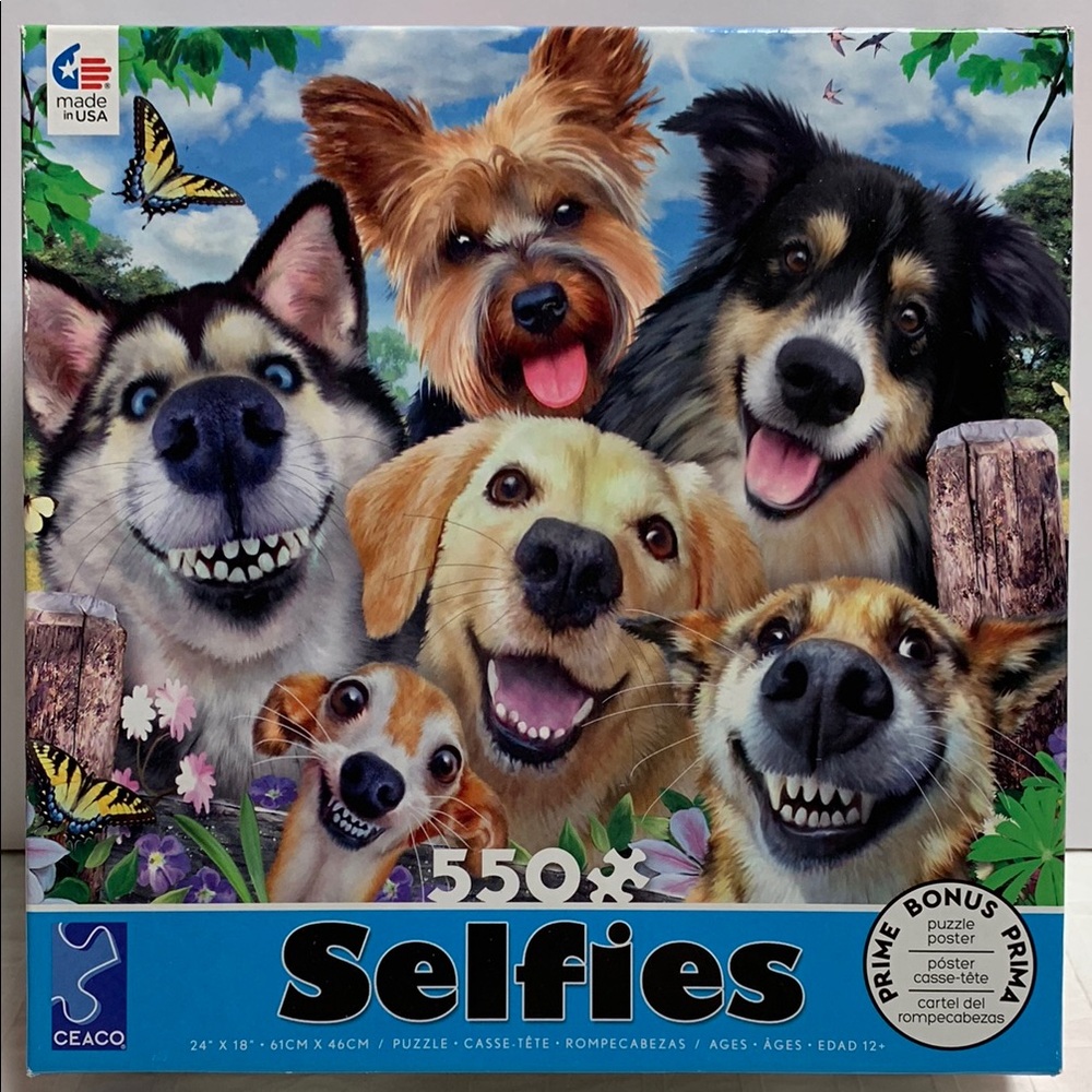 Dog Selfies Jigsaw Puzzle - 550 Pieces, Complete - by CEACO